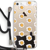 Bacon to my eggs #1: iPhone 5 / 5S / SE Transparant Hoesje met koord