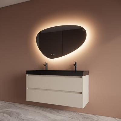 Badmeubelset BWS Riga Met Lako Wastafel Zwart 120 cm Kasjmier Boss & Wessing