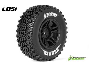 Louise SC-HUMMER shortcourse Soft banden op zwarte velgen - Losi 4x4 (FR)