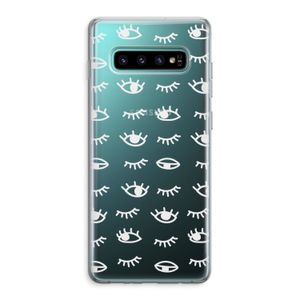 Eye pattern #3: Samsung Galaxy S10 Plus Transparant Hoesje