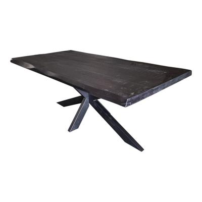 Boomstam eettafel Boston Black | 160 cm