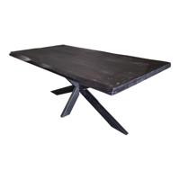 Boomstam eettafel Boston Black | 160 cm