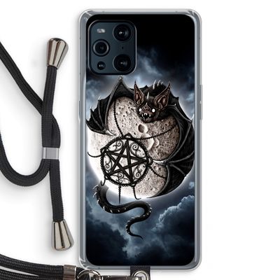 Volle maan: Oppo Find X3 Pro Transparant Hoesje met koord