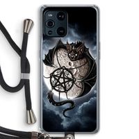 Volle maan: Oppo Find X3 Pro Transparant Hoesje met koord