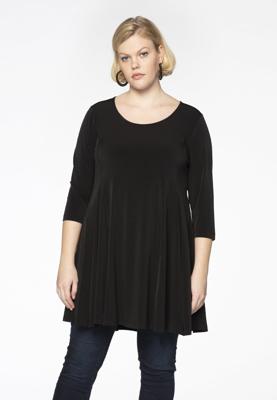 Yoek Tuniek met naden | Zwart | Maat 54/56
