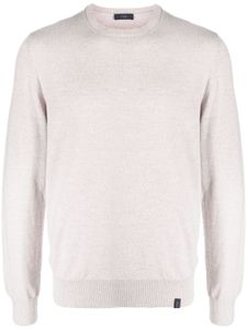 Fay pull en maille fine à col rond - Gris