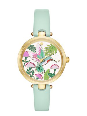 Horlogeband Kate Spade New York KSW1309 Leder Lichtgroen 5mm