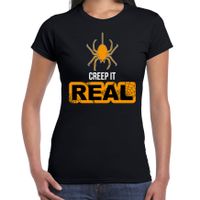Creep it real halloween verkleed t-shirt zwart voor dames