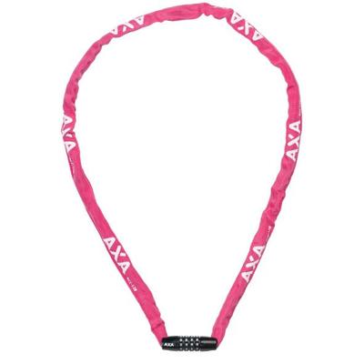 Axa Kettingslot rigid rcc code 120x3,5 met polyester hoes - roze