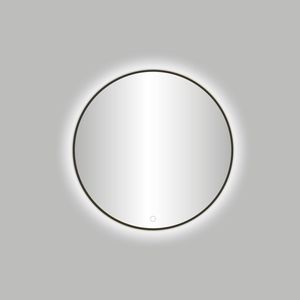 Badkamerspiegel Best Design Venetie LED Verlichting 60x60 cm Rond Gunmetal