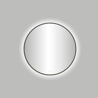 Badkamerspiegel Best Design Venetie LED Verlichting 60x60 cm Rond Gunmetal
