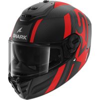 SHARK Spartan RS Carbon Shawn, Integraalhelm, Mat Carbon-Antraciet-Rood DAR