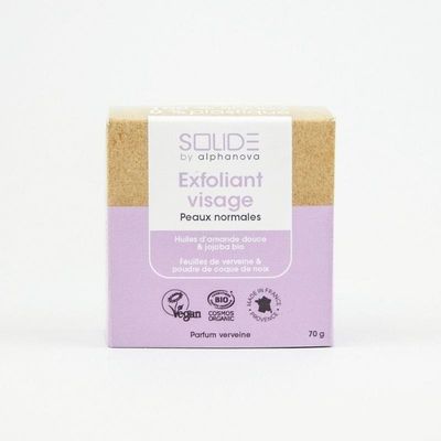 Exfoliating bar bio almond jojoba scrub