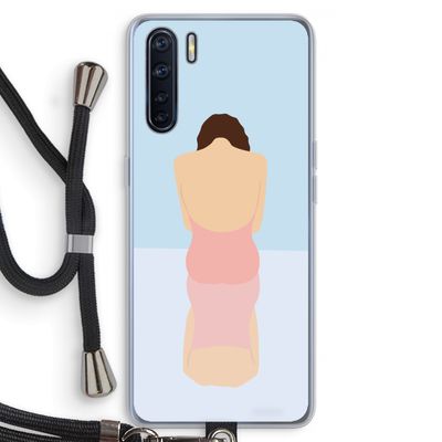 Mirror: Oppo A91 Transparant Hoesje met koord
