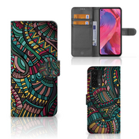 OPPO A54 5G | A74 5G | A93 5G Telefoon Hoesje Aztec - thumbnail