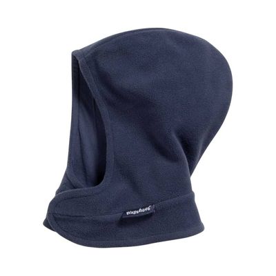 Playshoes fleece bivakmuts met sjaal uni marine Maat
