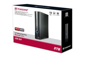 Transcend StoreJet® 35T3 8 TB Externe harde schijf (3,5 inch) USB-A 3.2 Gen 1 Zwart TS8TSJ35T3