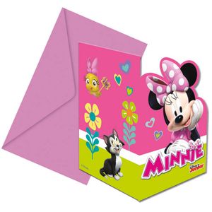 Minnie Mouse Happy Uitnodigingen (6st)