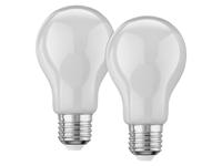 LIVARNO home 2 LED-lampen (Bol E27, melkachtig 4,2W 2 stuks)