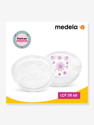 Doos van 60 wegwerpborstvoedingscompressen Safe & Dry Ultra Thin MEDELA wit