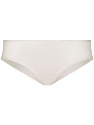Dolce & Gabbana culotte en satin à taille mi-haute - Blanc