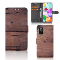 Samsung Galaxy A41 | Book Style Case | Old Wood | Portemonnee hoesje