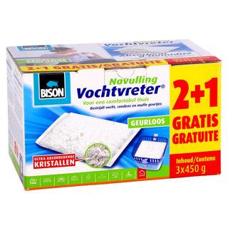 Bison vochtvreter navulling 450 gram 2+1
