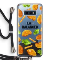 Eat Balanced: Samsung Galaxy S10e Transparant Hoesje met koord