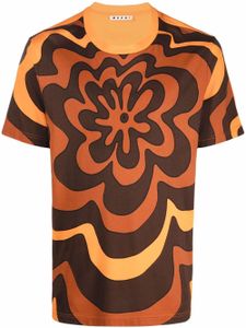 Marni t-shirt à fleurs - Orange