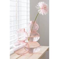 J-Line vaas Bol - glas - roze - small - 28.50 cm hoog