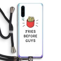Fries before guys: Huawei P30 Transparant Hoesje met koord