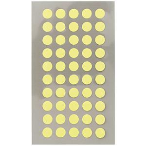 Hobby stickers - 400x stuks - D8 mm - neon geel ronde stickers - Kantoor stickers - Scrapbook