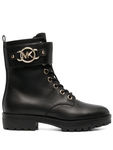 Michael Michael Kors Rory lace-up leather boots - BLACK