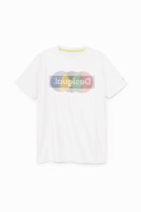 T-shirt met logo 100% katoen - WHITE - S