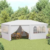 Partytent met zijwanden professioneel 90 g/m² 4x6 m wit