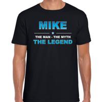 Mike Voornaam cadeau - The man, The myth the legend - zwart - voor heren - verjaardag