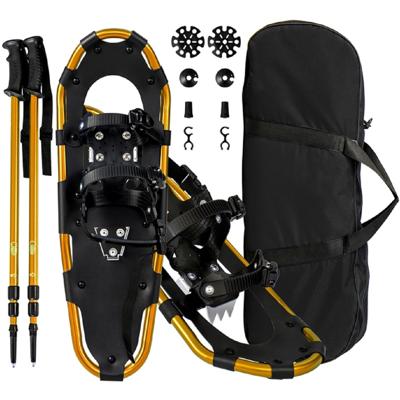 4-in-1 Sneeuwschoenen set Sneeuwschoenen met Dubbel Ratelsysteem 63cm Goud