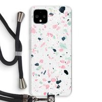 Terrazzo N°3: Pixel 4 XL Transparant Hoesje met koord
