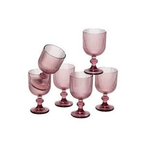 Mica Decorations Merlot Wijnglas - Set van 6 - 250 ml - Paars