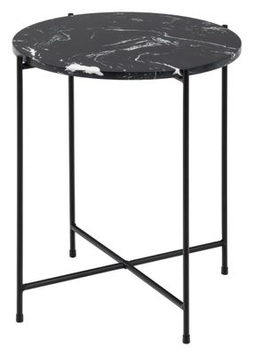 Bendt Bijzettafel 'Carolien' Zwart Marmer, Ø42cm