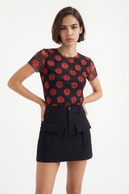 Korte slim fit rok - BLACK - S Korte slim fit rok - BLACK - S