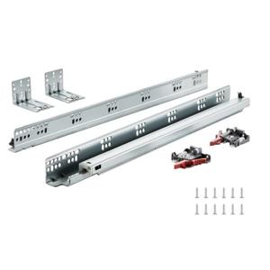 VEVOR 6x ladegeleiders 547 x 61 x 54 mm uittrekbare geleider 45,4 kg (statisch)/36,3 kg (dynamisch) softclose rails voor laden, volledig uittrekbaar laderailsysteem van koolstofstaal