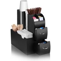 Take A Break by CEP organisatie toren voor de koffiehoek of keuken, 7 compartimenten, zwart