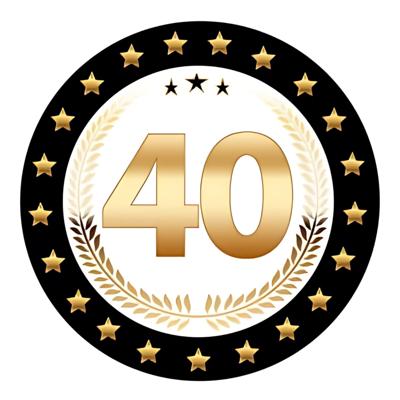 Bierviltjes 40 - 50x stuks - zwart/goud - luxe - verjaardag/jubilea - feestartikelen