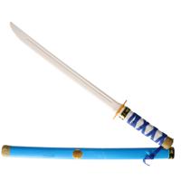 Zwaard voor een Ninja - verkleed speelgoed - 60 cm - kunststof - blauw - kind/adults - wapens