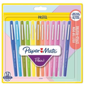 Fineliner Paper Mate Flair Pastel blister Ãƒ 12 kleuren