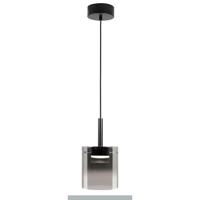 Highlight HanglampSalerno zwart met smoke glas - H5426.01