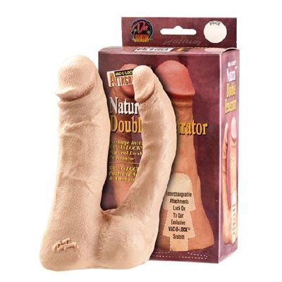 Vac U Lock - Natural Double Penetrator Dildo