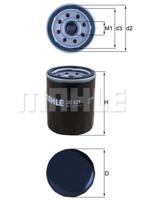 Oliefilter MAHLE, Diameter (mm)65mm, u.a. für KIA, Hyundai - thumbnail