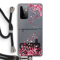 Hartjes en kusjes: Samsung Galaxy A72 5G Transparant Hoesje met koord Hartjes en kusjes: Samsung Galaxy A72 5G Transparant Hoesje met koord